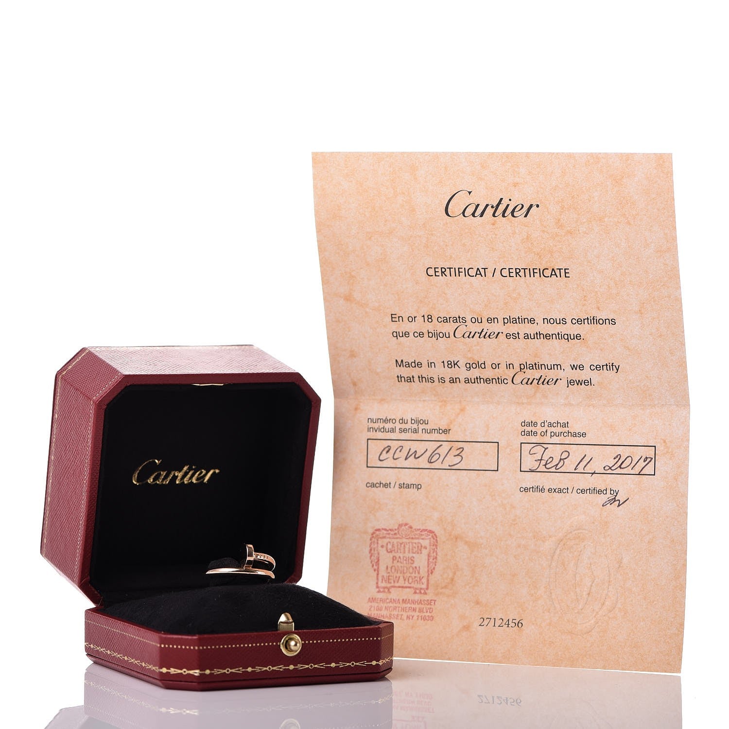 Cartier 18K Pink Gold Juste Un Clou Ring 51 5.75 6 of 6