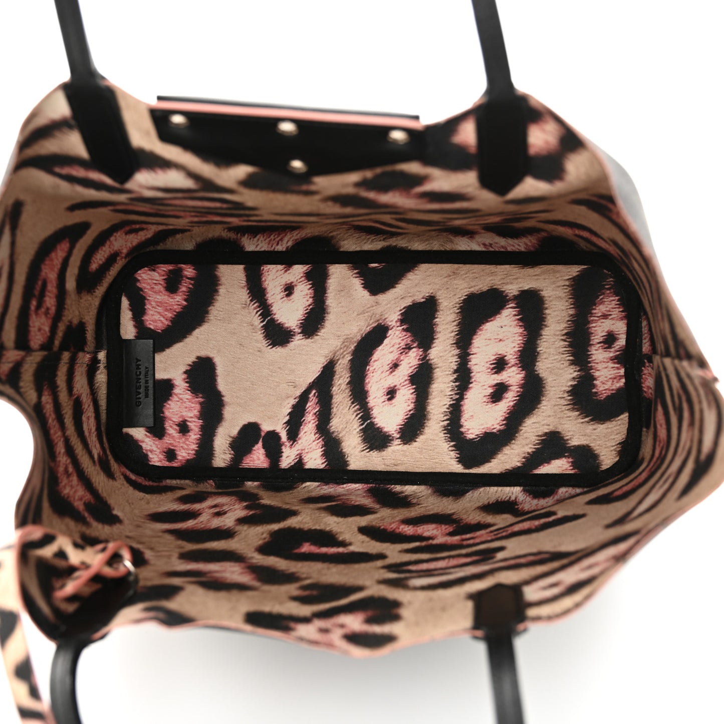 Coated Canvas Medium Antigona Tote Black