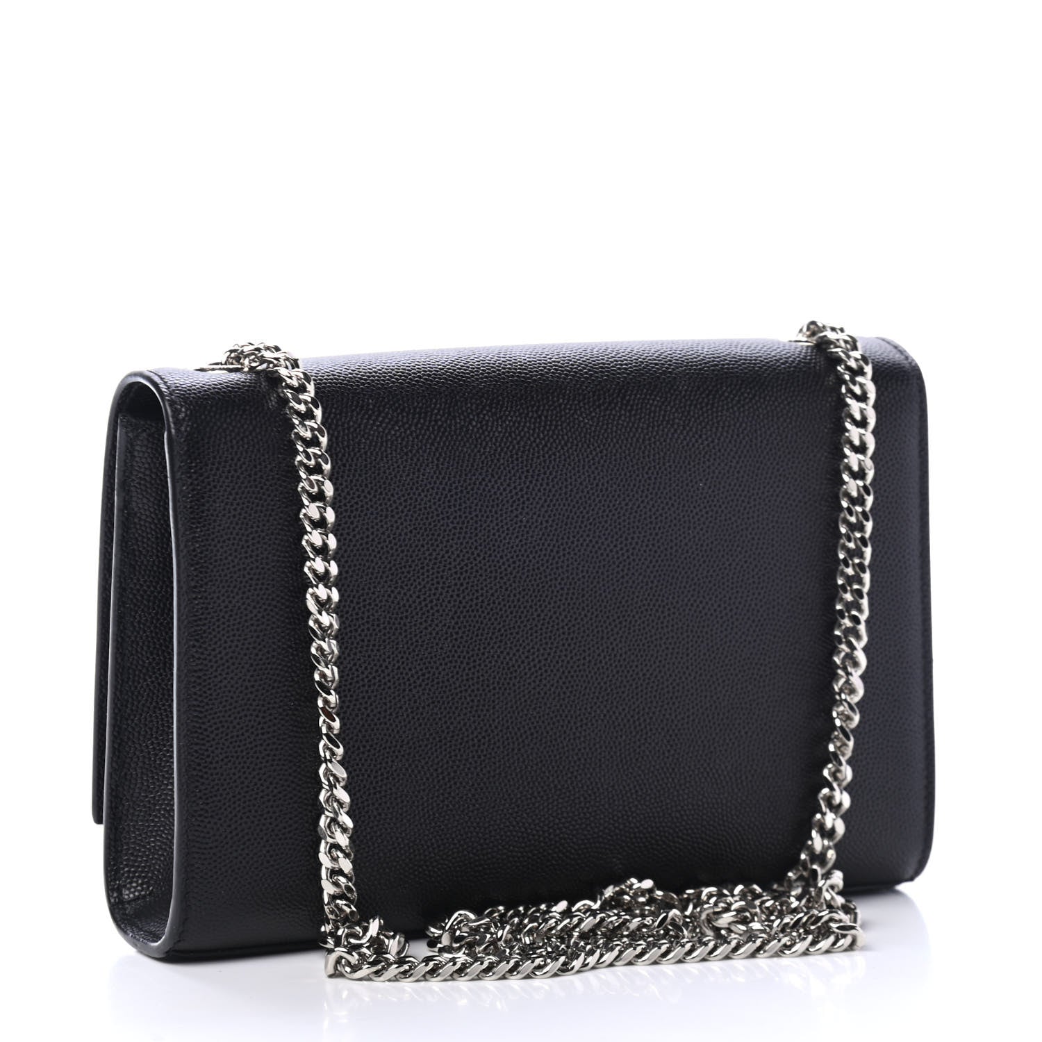 Saint Laurent Grain De Poudre Small Monogram Kate Satchel Black 2 of 4