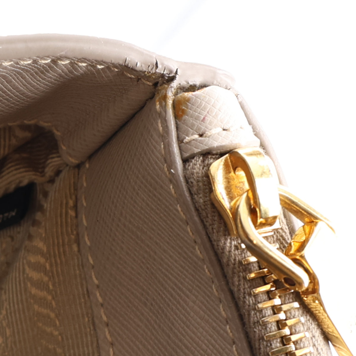 Saffiano Lux Large Galleria Double Zip Tote Argilla