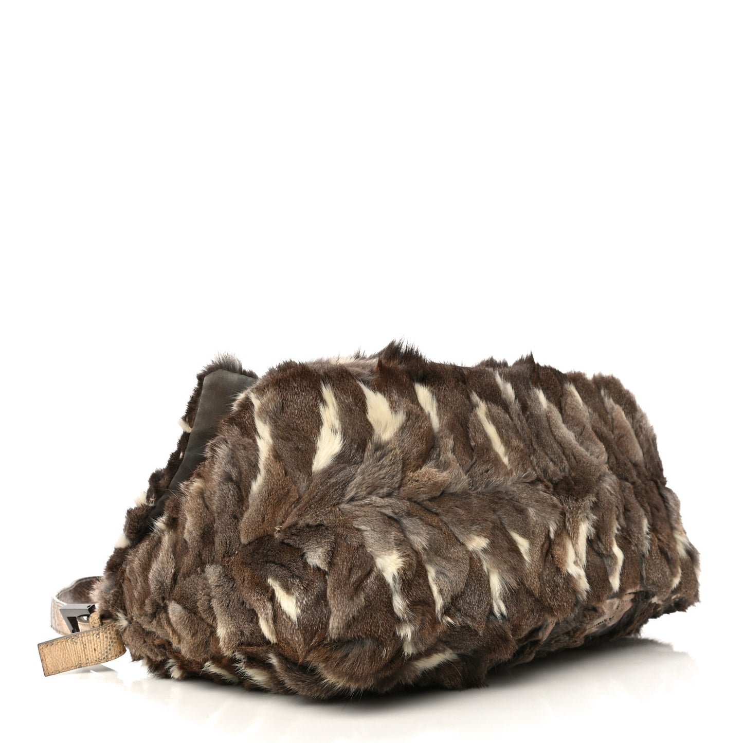 Rabbit Fur Mama Baguette Bag