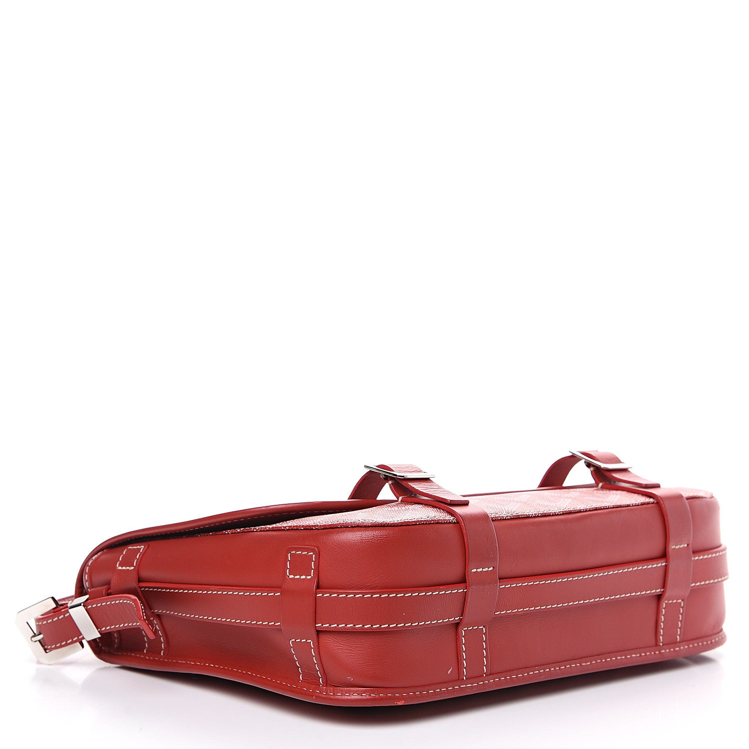 Goyard Goyardine Belvedere MM Messenger Bag Red 3 of 17