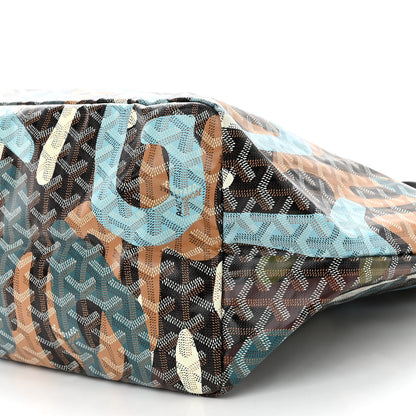 Goyard Goyardine Saint Louis Lettres Camouflage GM Black Blue 11 of 11