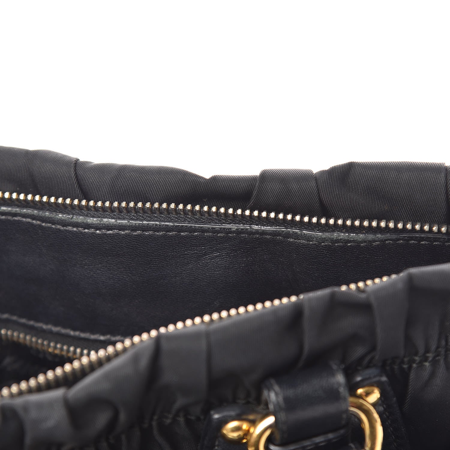 Prada Tessuto Nylon Gaufre Tote Black 11 of 28