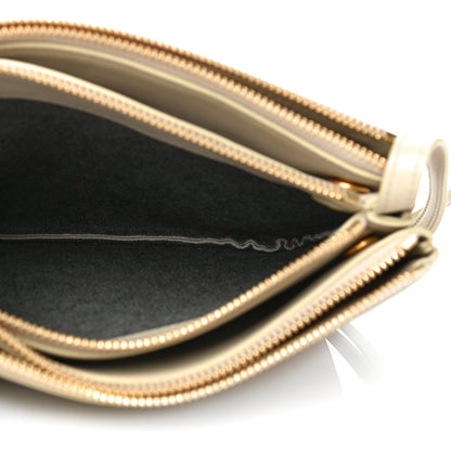 Celine Lambskin Small Trio Crossbody Bag Beige 5 of 12