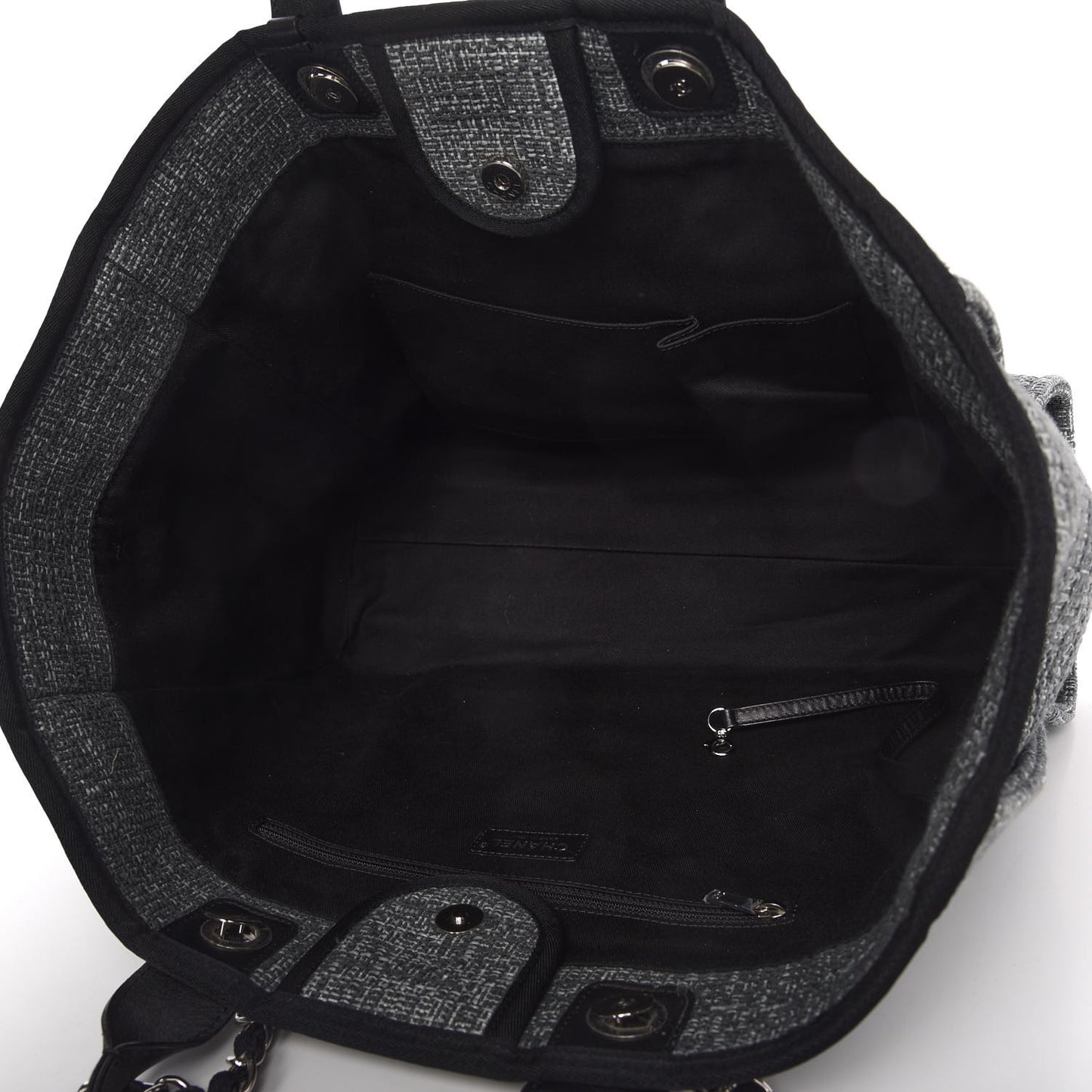Canvas Large Deauville Tote Charcoal