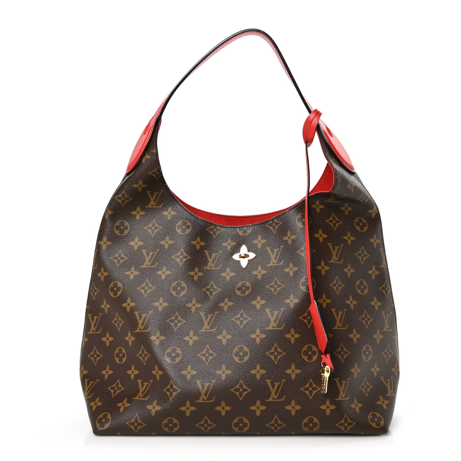 Louis Vuitton Monogram Flower Hobo Coquelicot 1 of 8