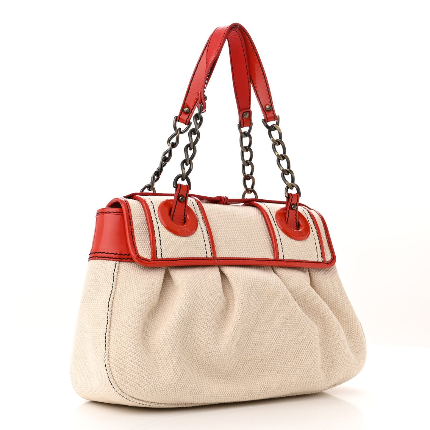 Canvas Patent B Bag Corda Red