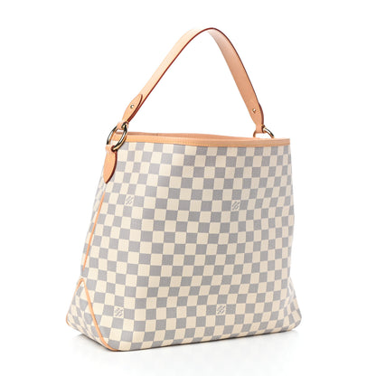 Louis Vuitton Damier Azur Delightful MM Rose Ballerine 3 of 9