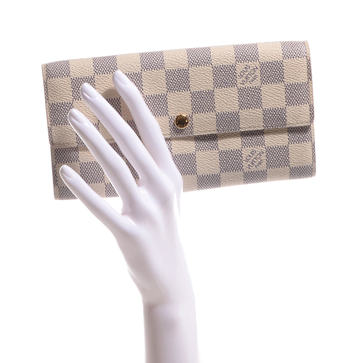 Louis Vuitton Damier Azur Sarah Wallet 2 of 14