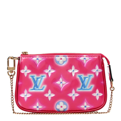 Louis Vuitton Vernis Valentine Mini Pochette Accessories Fuchsia Neon 2 of 10