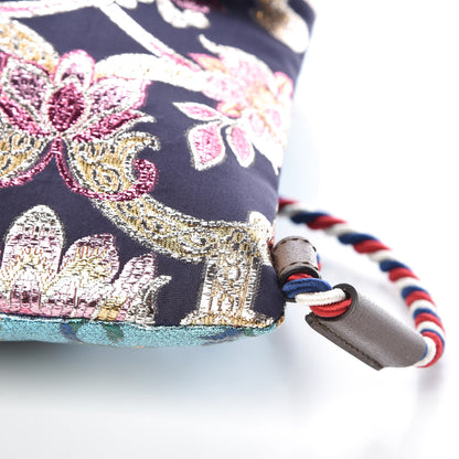 Gucci Brocade Embroidered Drawstring Backpack Multicolor 9 of 11