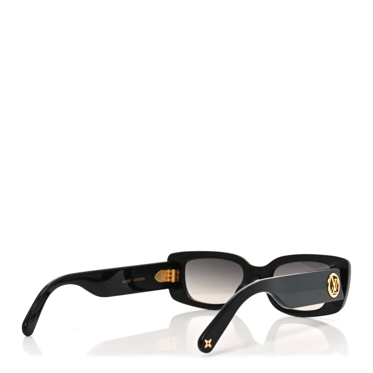 Acetate LV Circle Cat Eye Sunglasses Z2109W Black