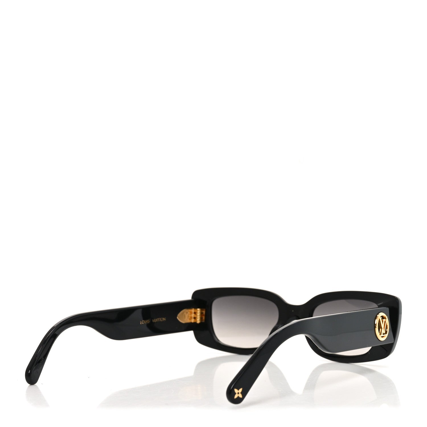 Louis Vuitton Acetate LV Circle Cat Eye Sunglasses Z2109W Black 4 of 7