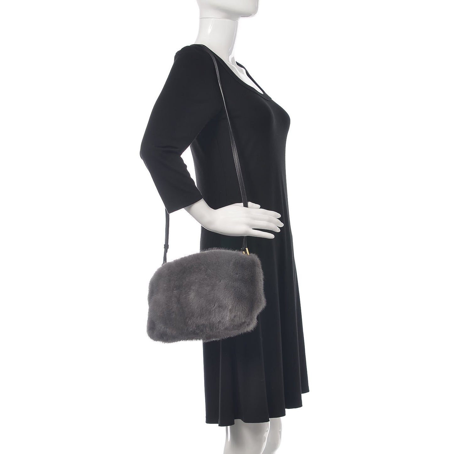 Mink Small Chichester Crossbody Clutch Bag Grey