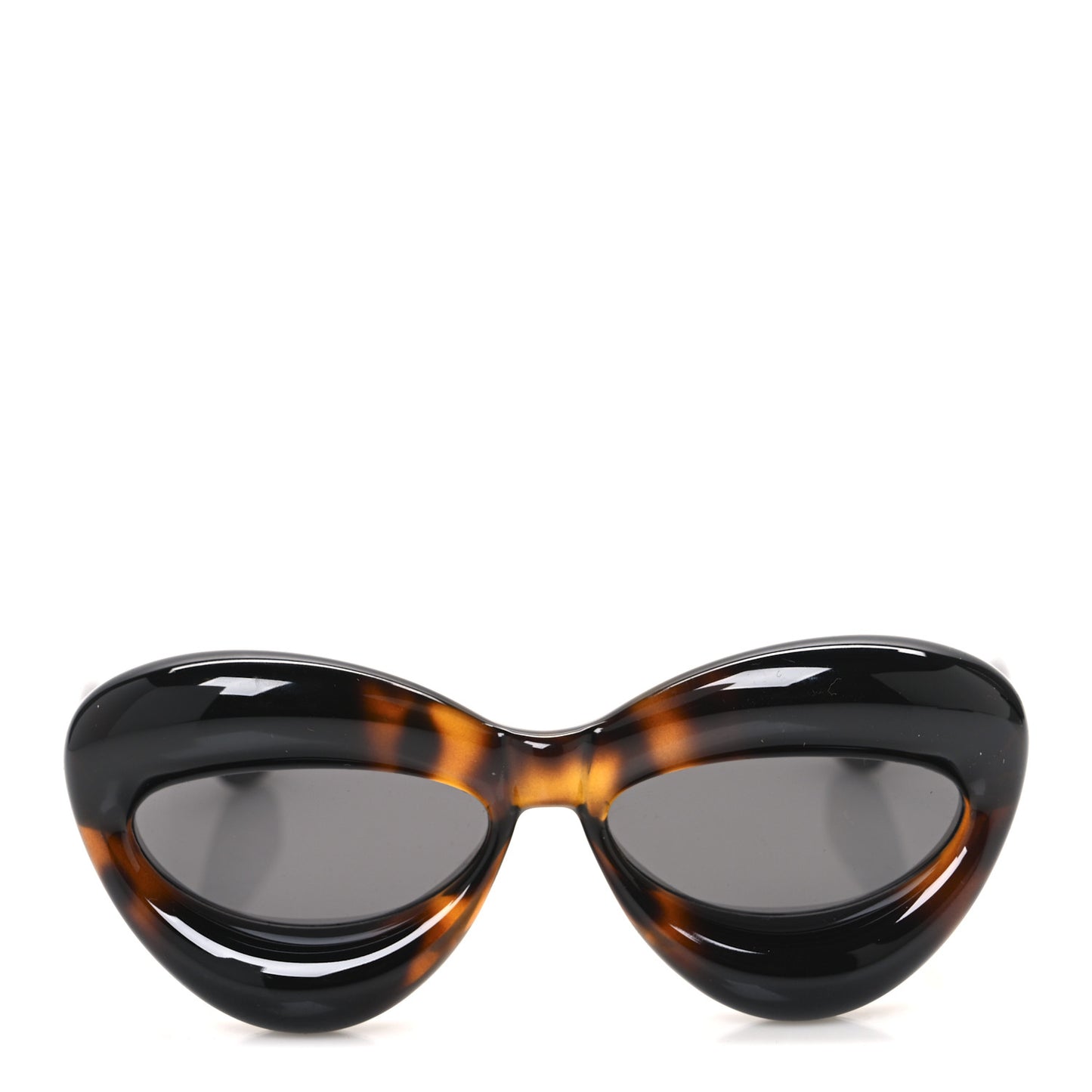 Acetate Inflated Cat-Eye Sunglasses LW40097I Tortoise