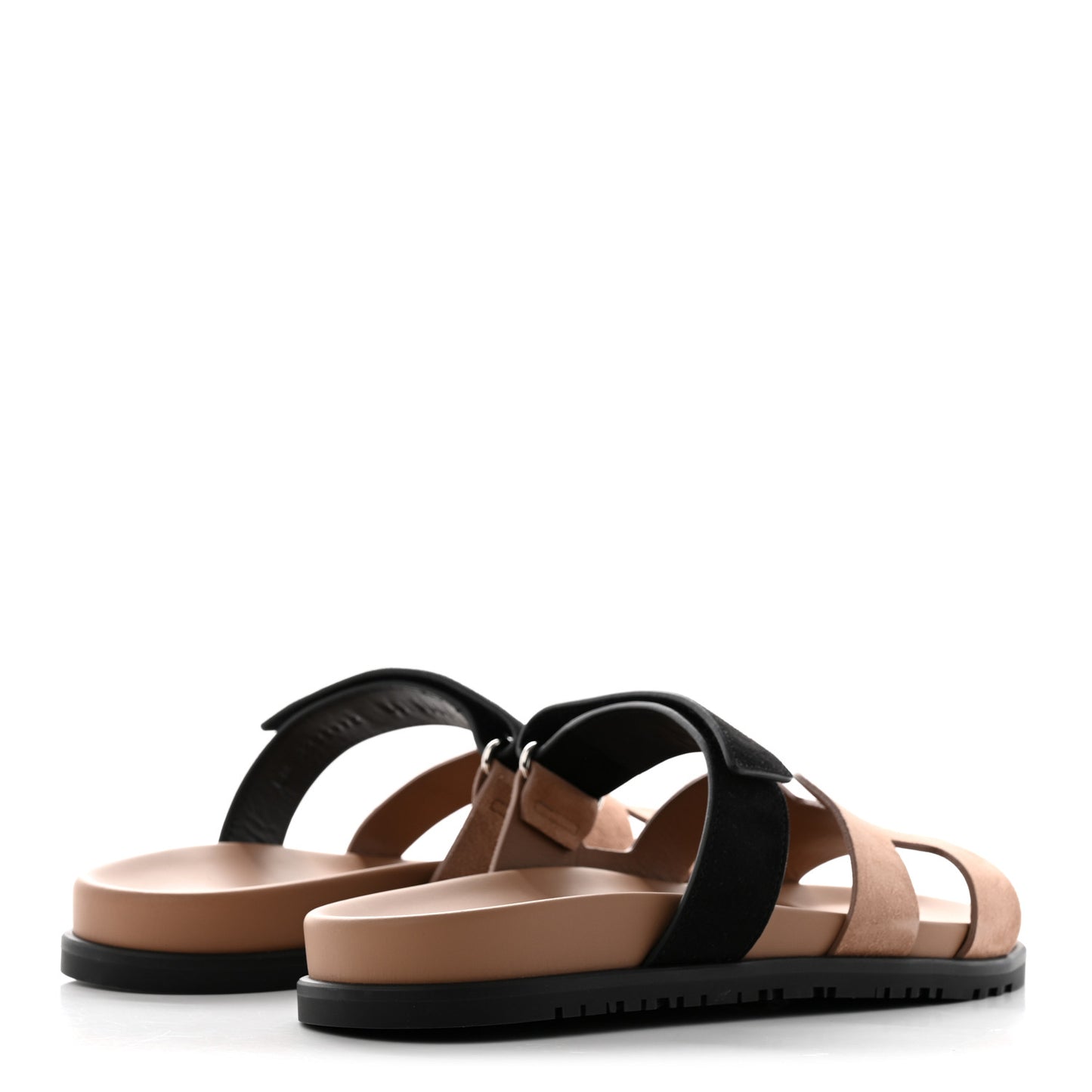 Suede Goatskin Womens Chypre Sandals 40 Rose Perle Black