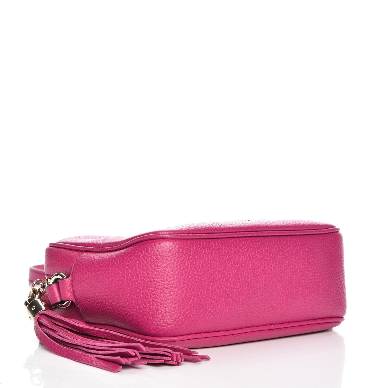 Gucci Pebbled Calfskin Small Soho Disco Bag Bright Bougainvillea 4 of 7