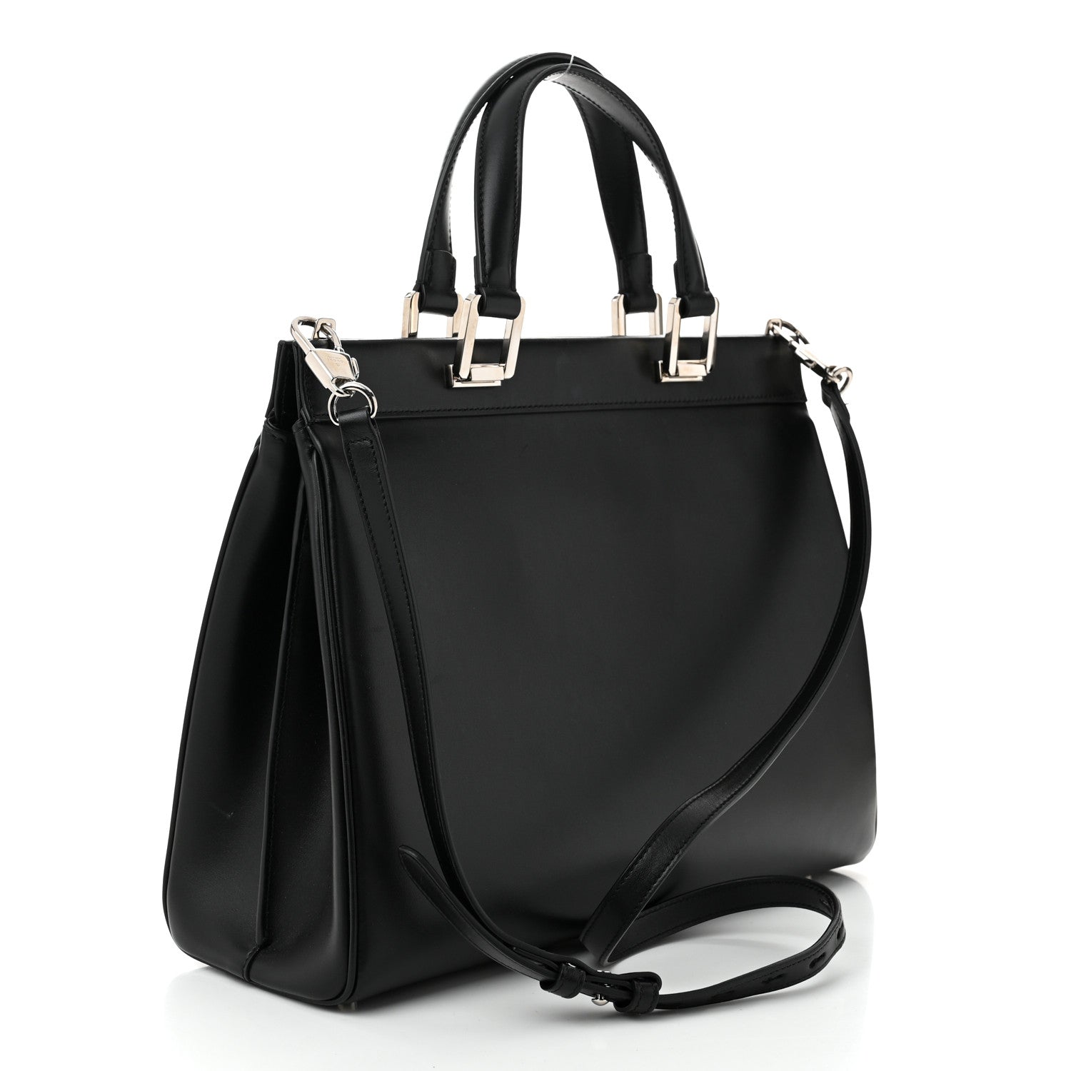 Gucci Smooth Calfskin Medium Zumi Top Handle Bag Black 3 of 10