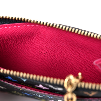 Louis Vuitton Monogram Multicolor Key Pouch Black Grenade 8 of 10