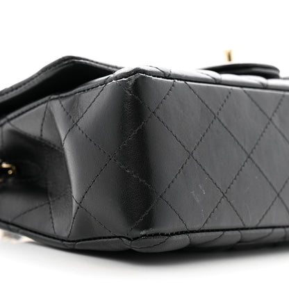 Chanel Lambskin Quilted Mini Rectangular Flap Black 9 of 12
