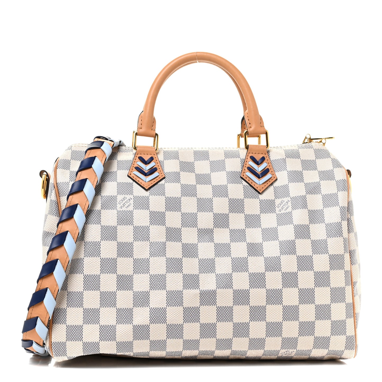 Damier Azur Braided Speedy Bandouliere 30 Blue