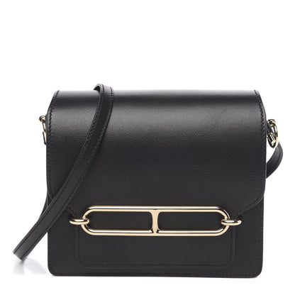 Hermes Evergrain Mini Sac Roulis Black 1 of 10