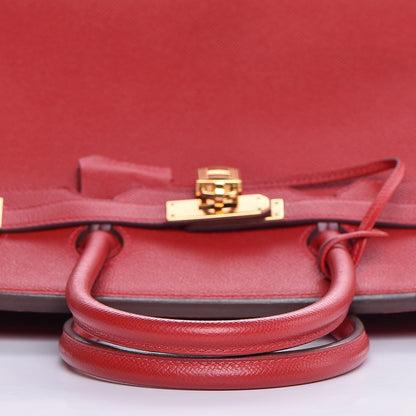 Hermes Epsom Birkin 35 Rouge Casaque 11 of 32