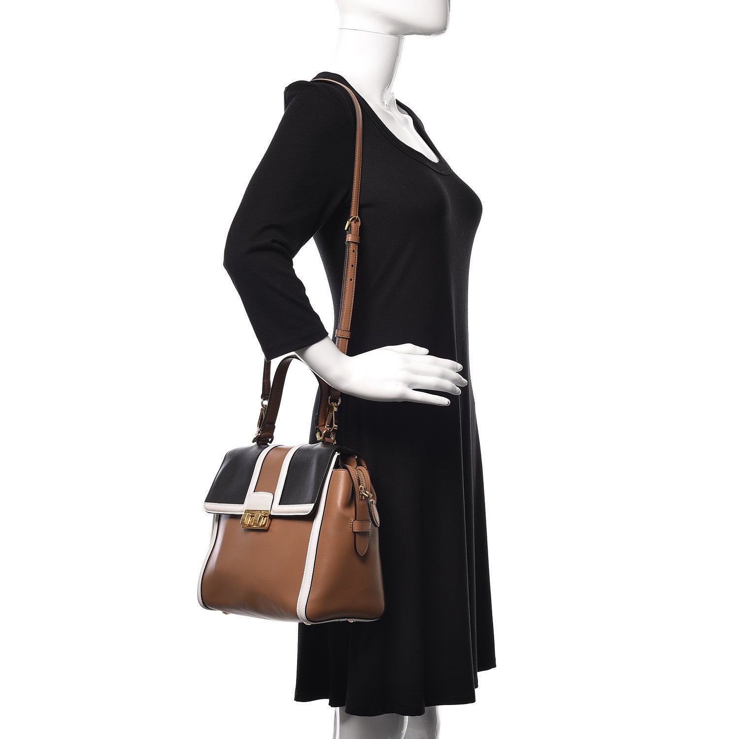 Lanvin Calfskin Small Jiji Top Handle Camel 2 of 11