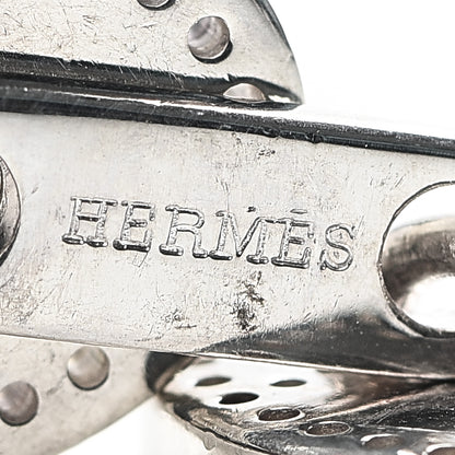 Hermes Sterling Silver Oval Cufflinks 4 of 6