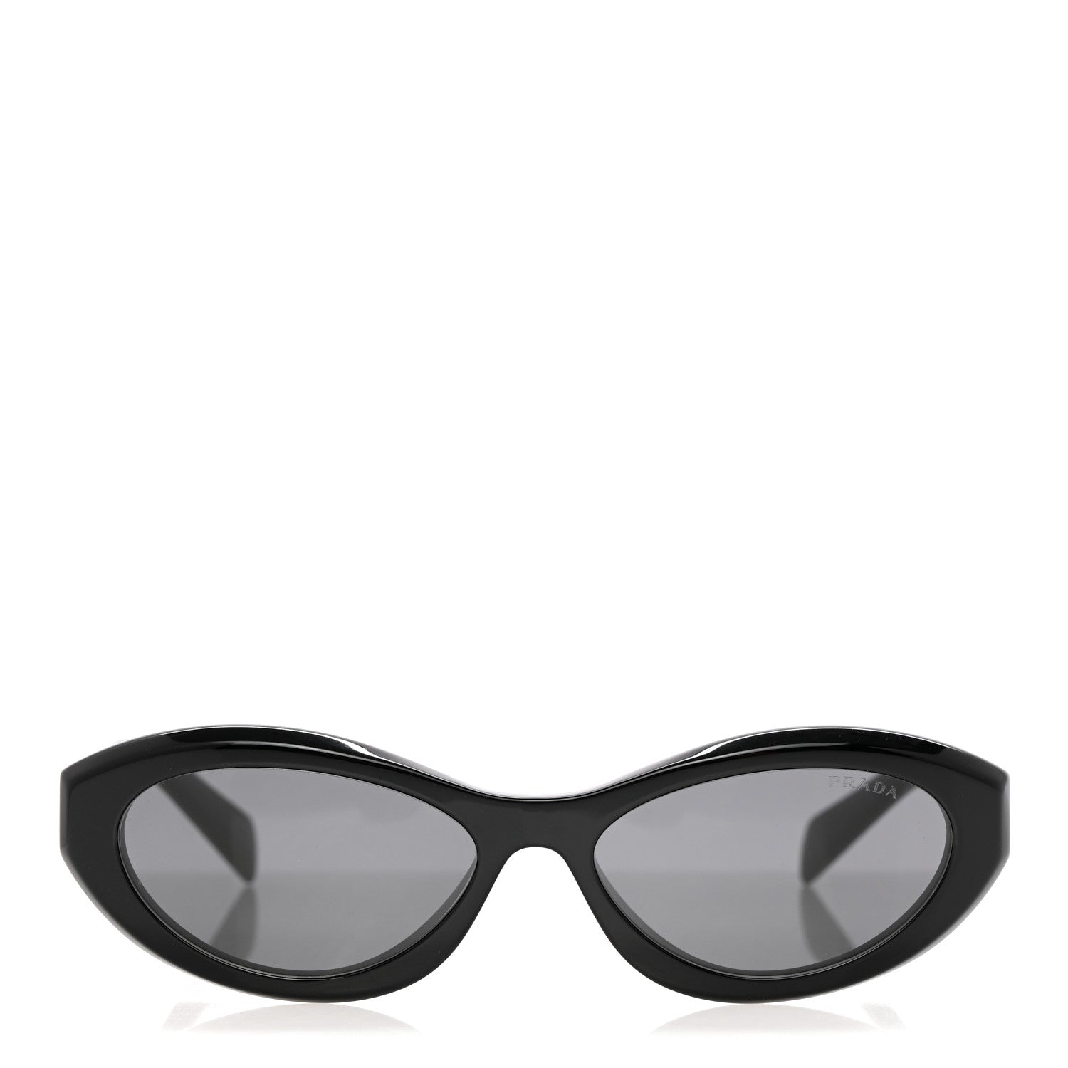 Prada Acetate Oval Sunglasses SPR 26Z Black 2 of 7