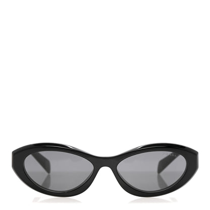 Prada Acetate Oval Sunglasses SPR 26Z Black 2 of 7