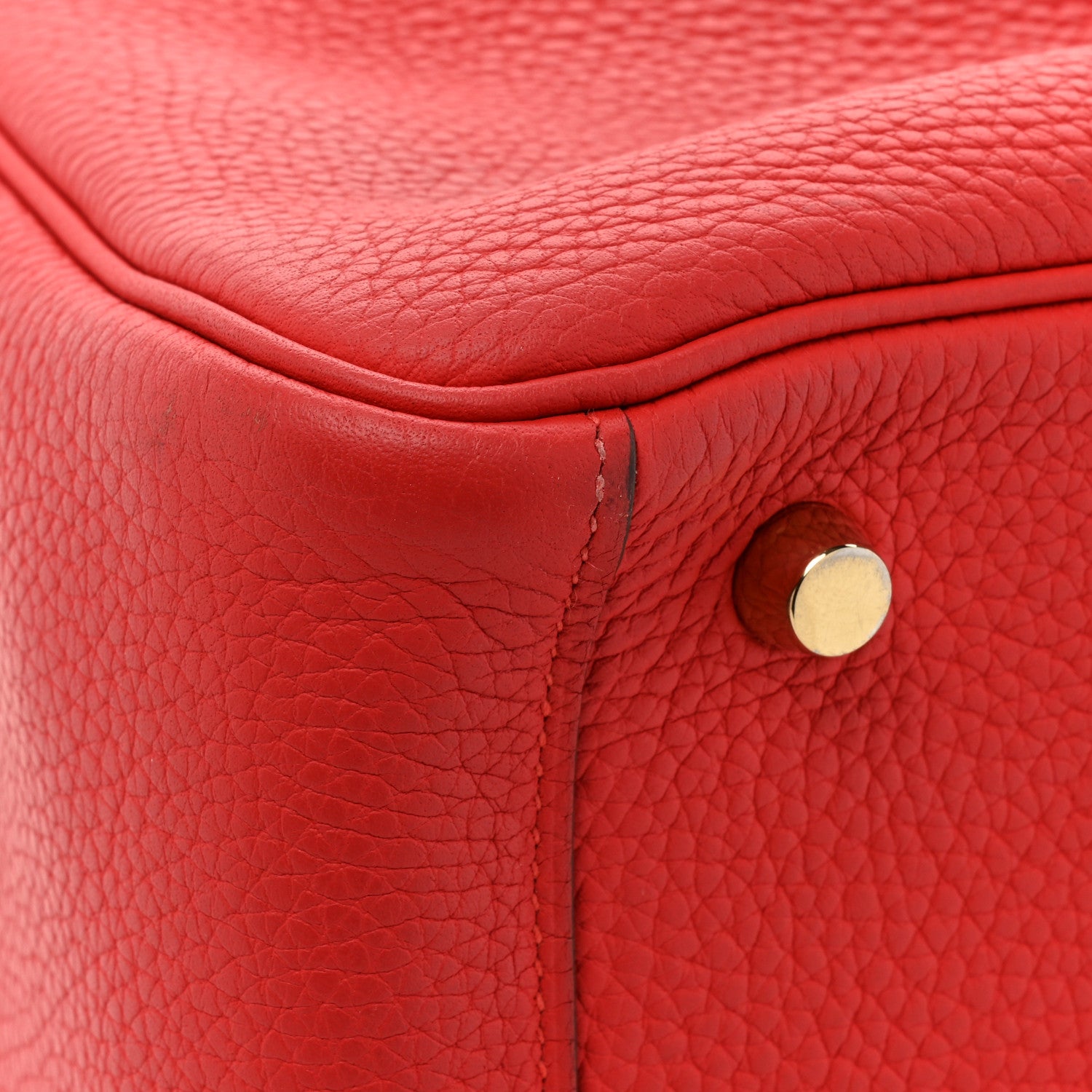 Hermes Taurillon Clemence Lindy 26 Rouge Tomate 13 of 16