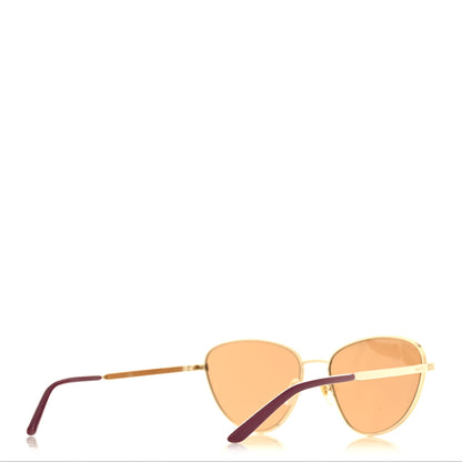 Gucci Metal Cat Eye Sunglasses Gold Purple 4 of 7