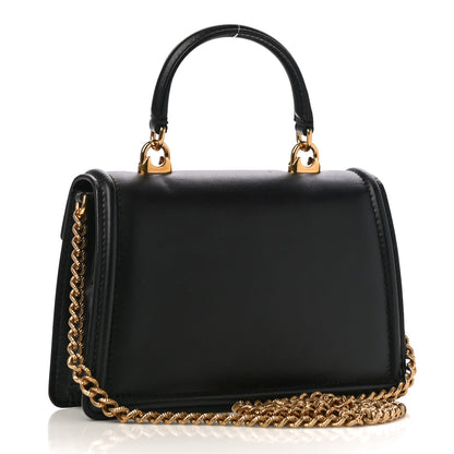Dolce & Gabbana Smooth Calfskin Small Devotion Envelope Top Handle Bag Black 3 of 10