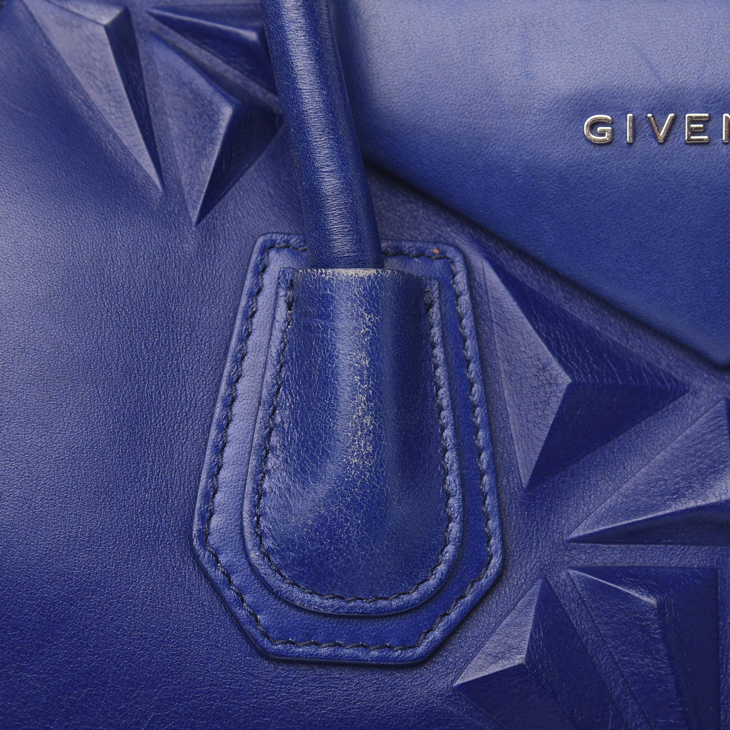 Givenchy Calfskin 3D Stud Medium Antigona Royal Blue 16 of 18
