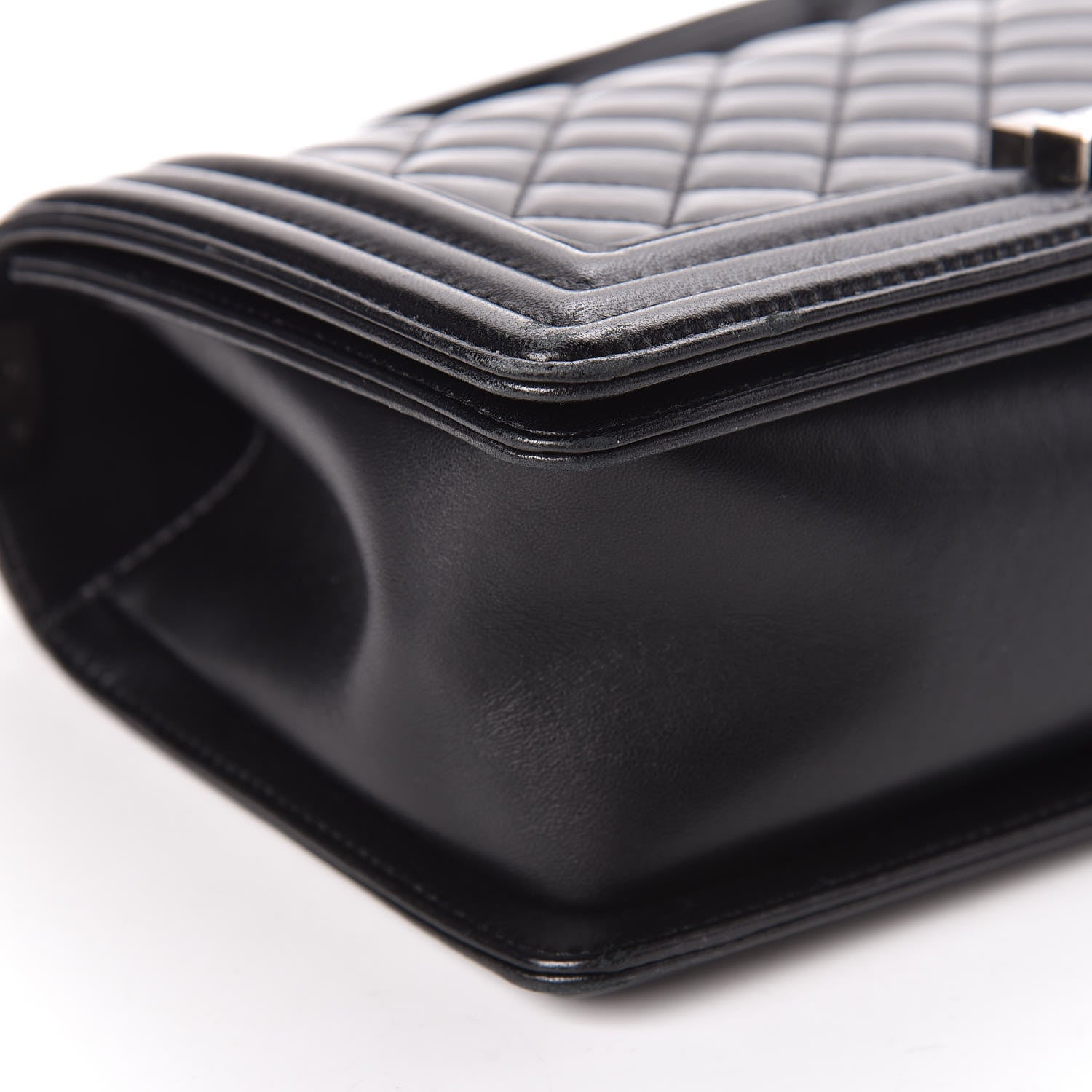 Chanel Lambskin Quilted Medium Boy Flap Black 10 of 15