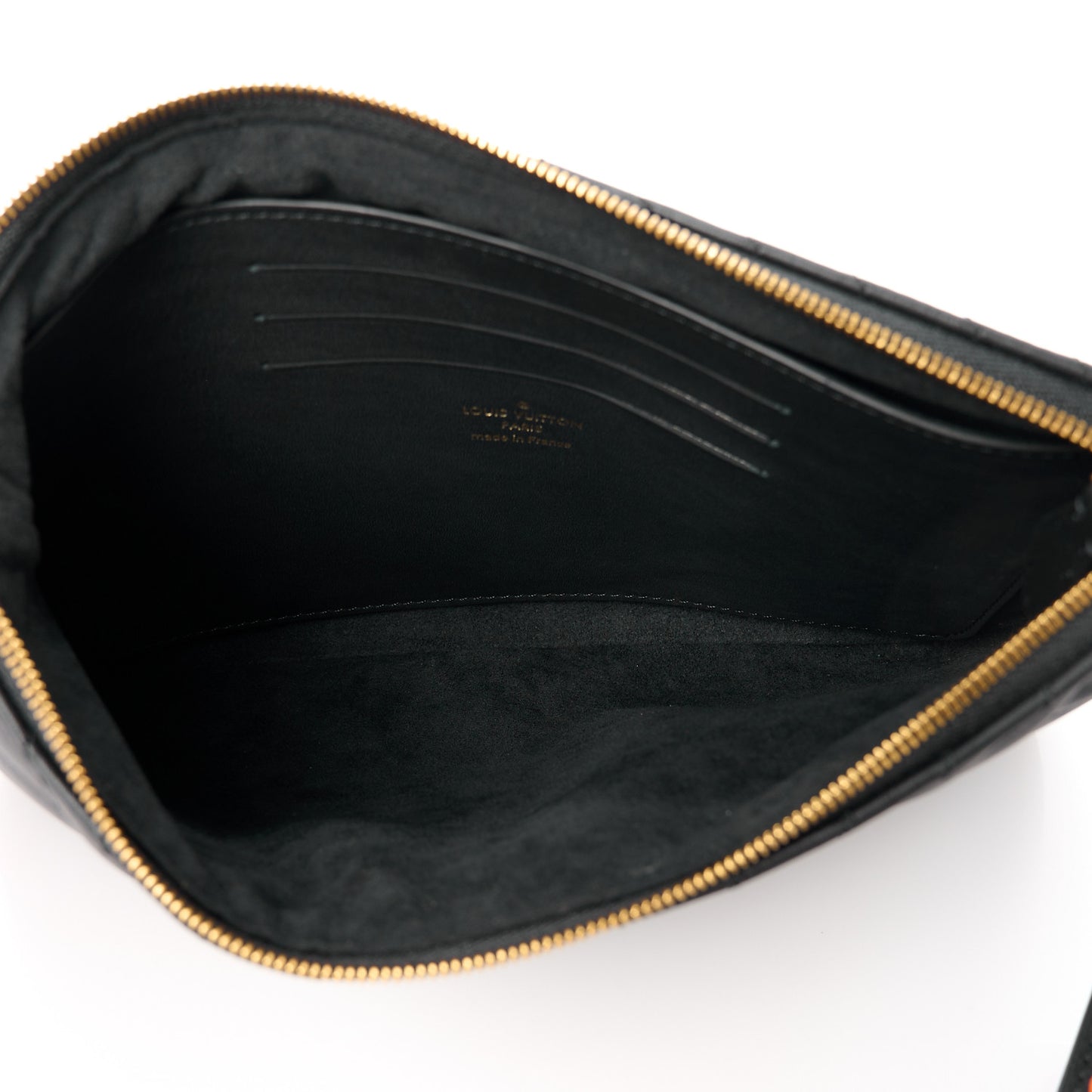 Calfskin New Wave Zipped Pochette Black