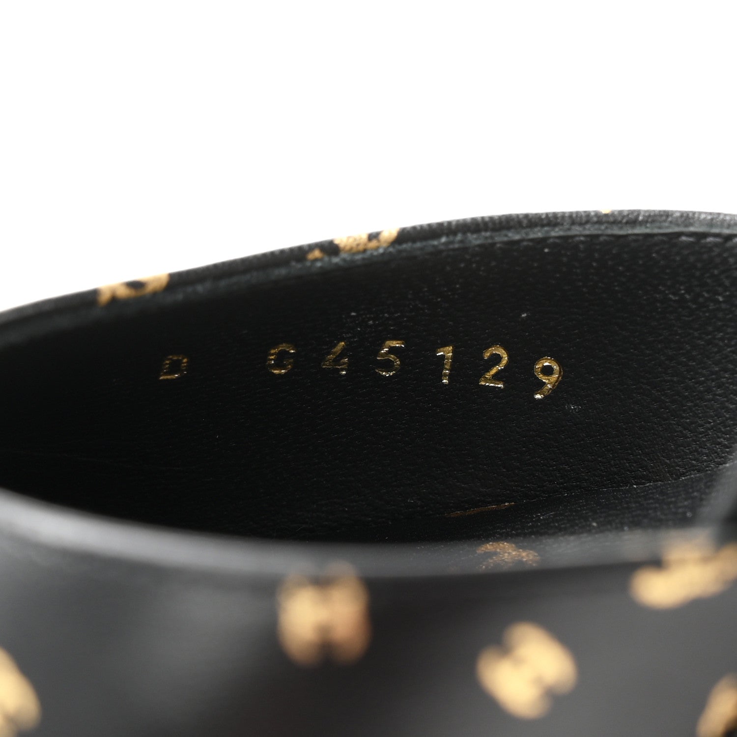 Chanel Printed Lambskin Patent Calfskin CC Platform Pumps 39.5 Black Gold 9 of 10