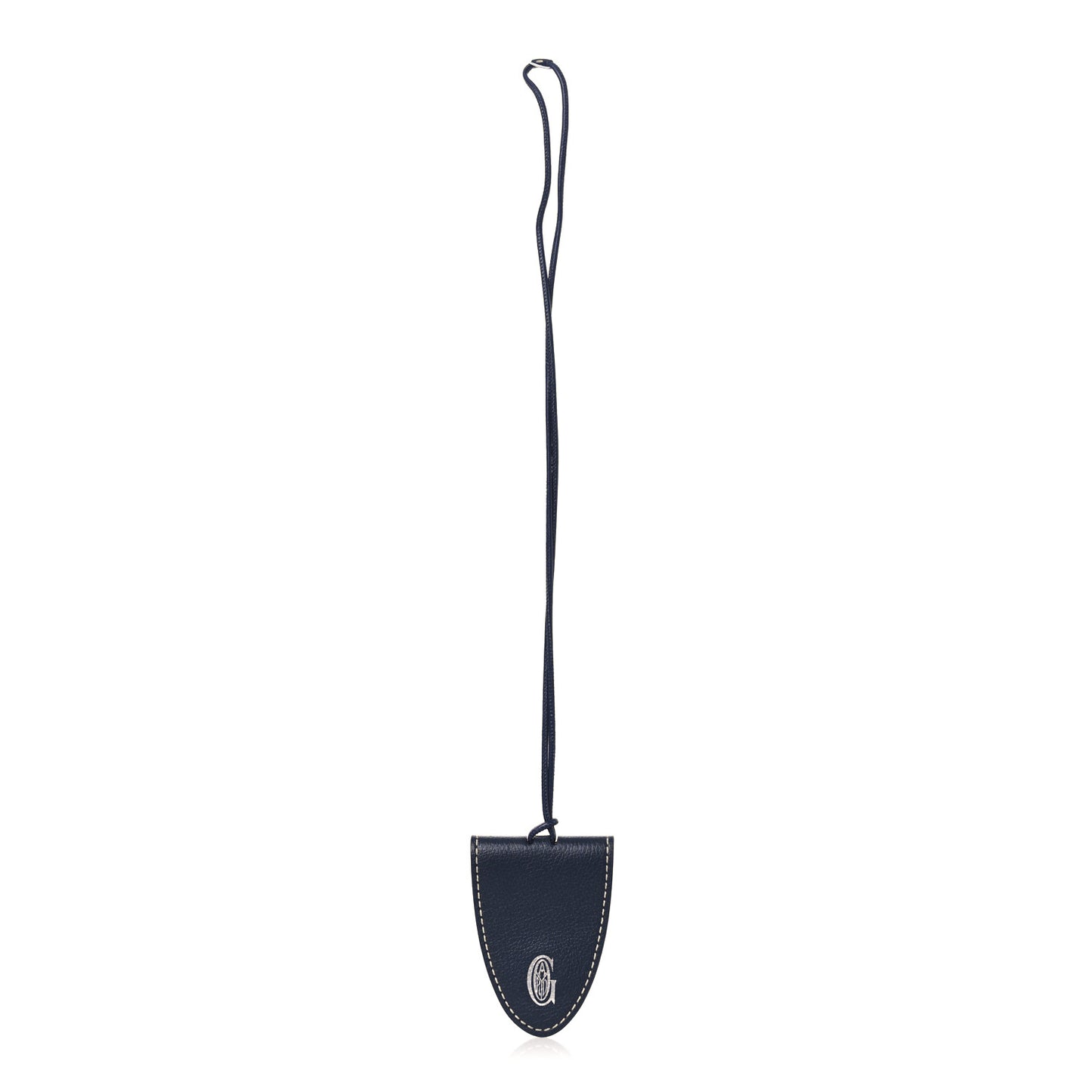 Calfskin Bag Clip  Navy