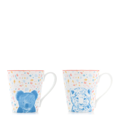Hermes Porcelain Passe-Passe Mug Set of 2 1 of 9