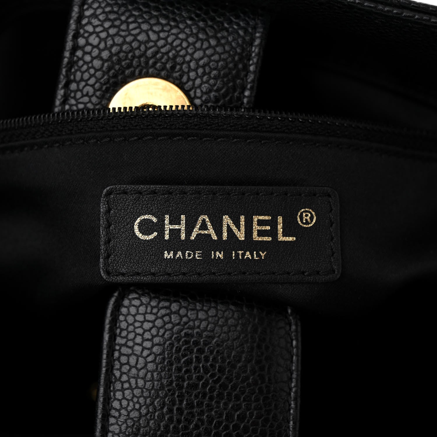 Chanel Caviar Quilted Petit Shopping Tote PST Black 6 of 11