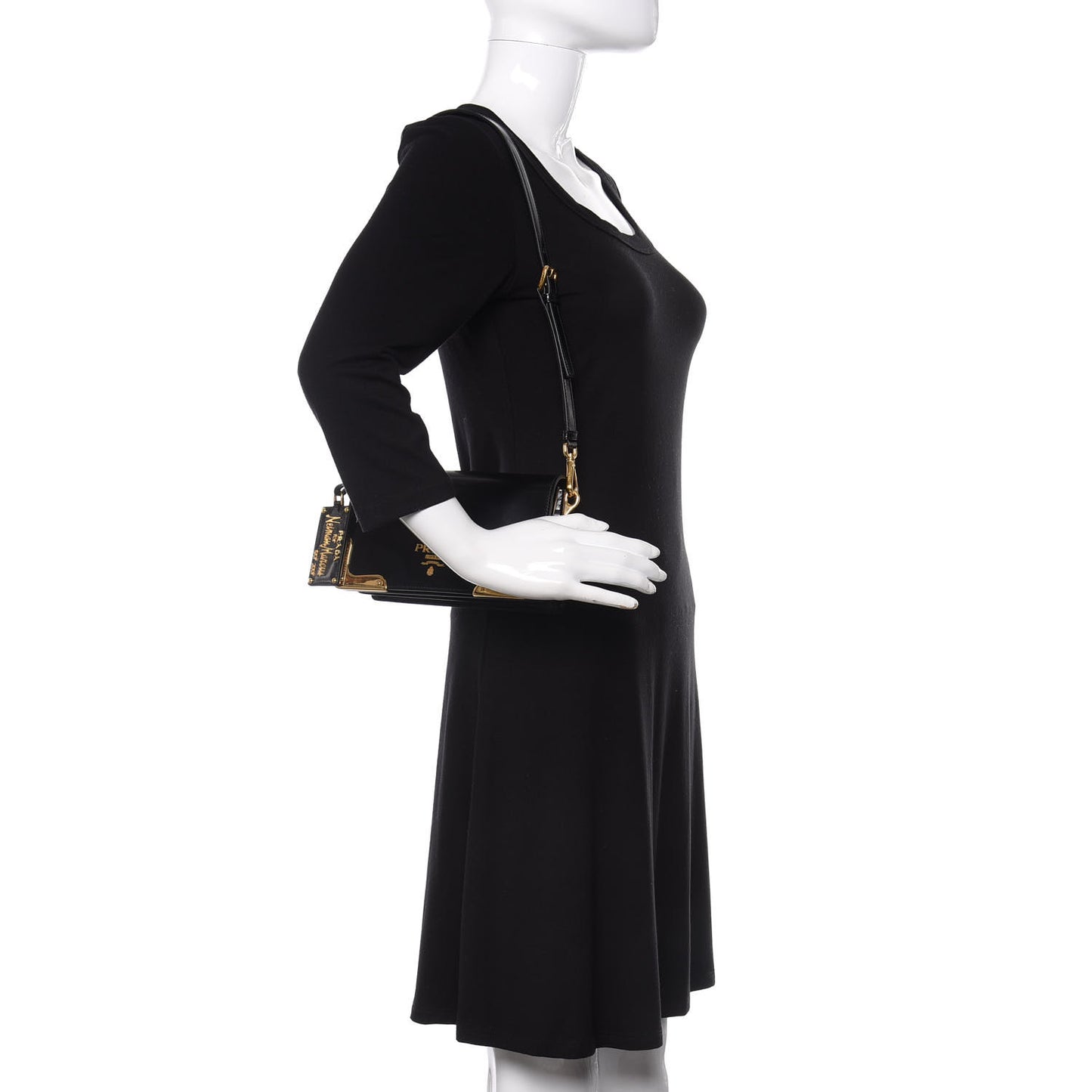 Spazzolato Neiman Marcus Shoulder Bag Black