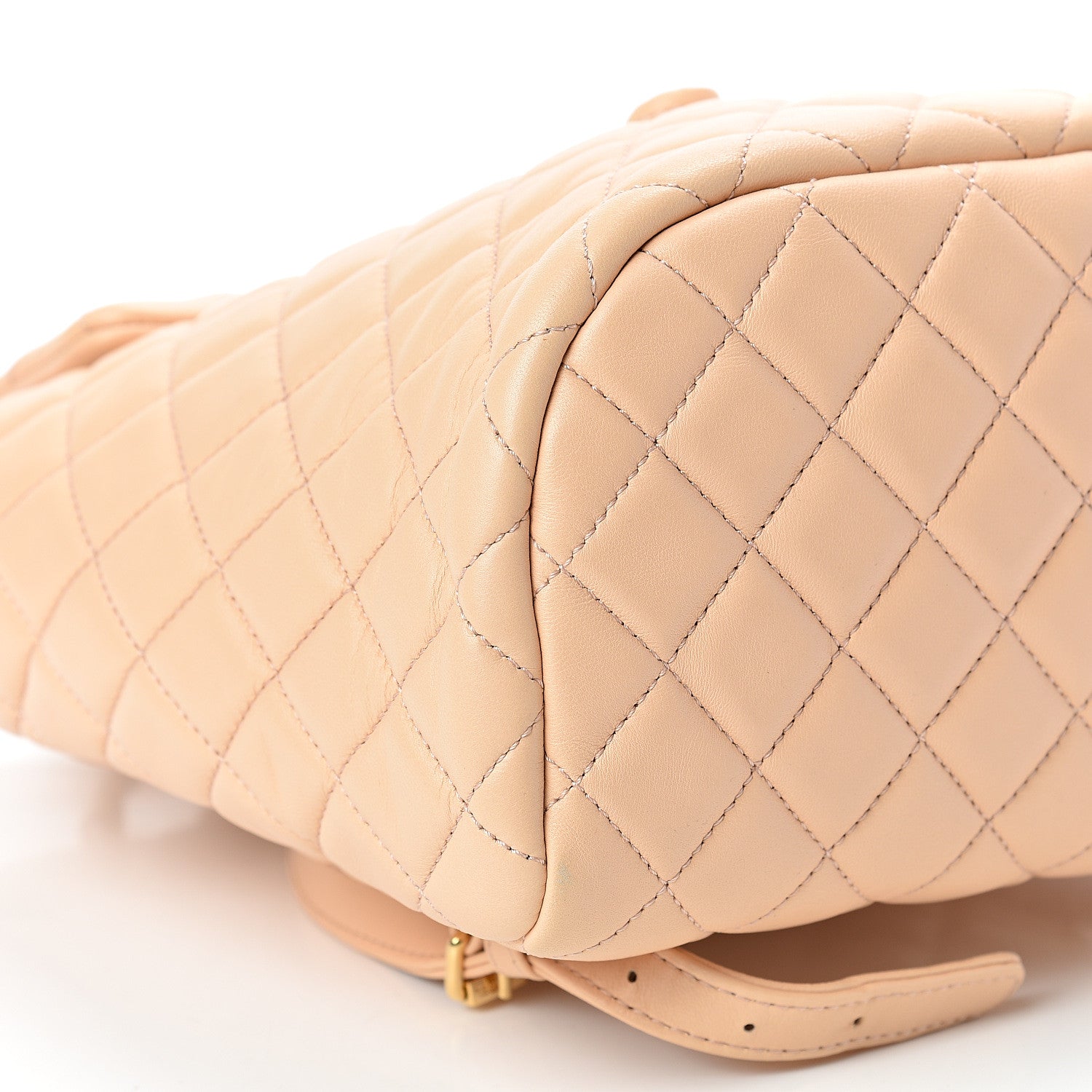 Chanel Lambskin Quilted Small Urban Spirit Backpack Beige 8 of 9