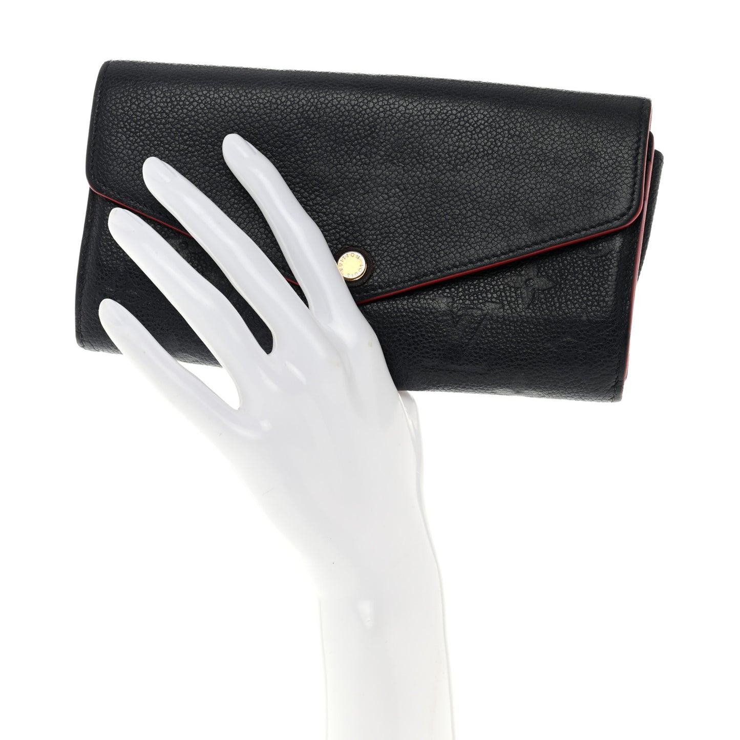 Empreinte Sarah Wallet NM Marine Rouge