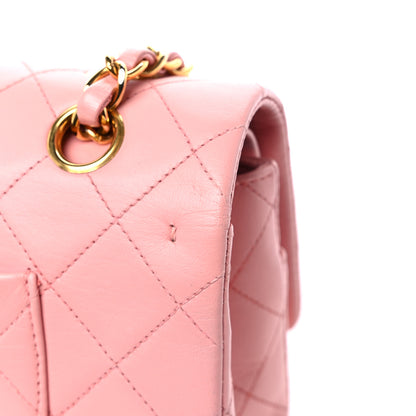 Chanel Lambskin Quilted Medium Double Flap Light Pink 16 of 17