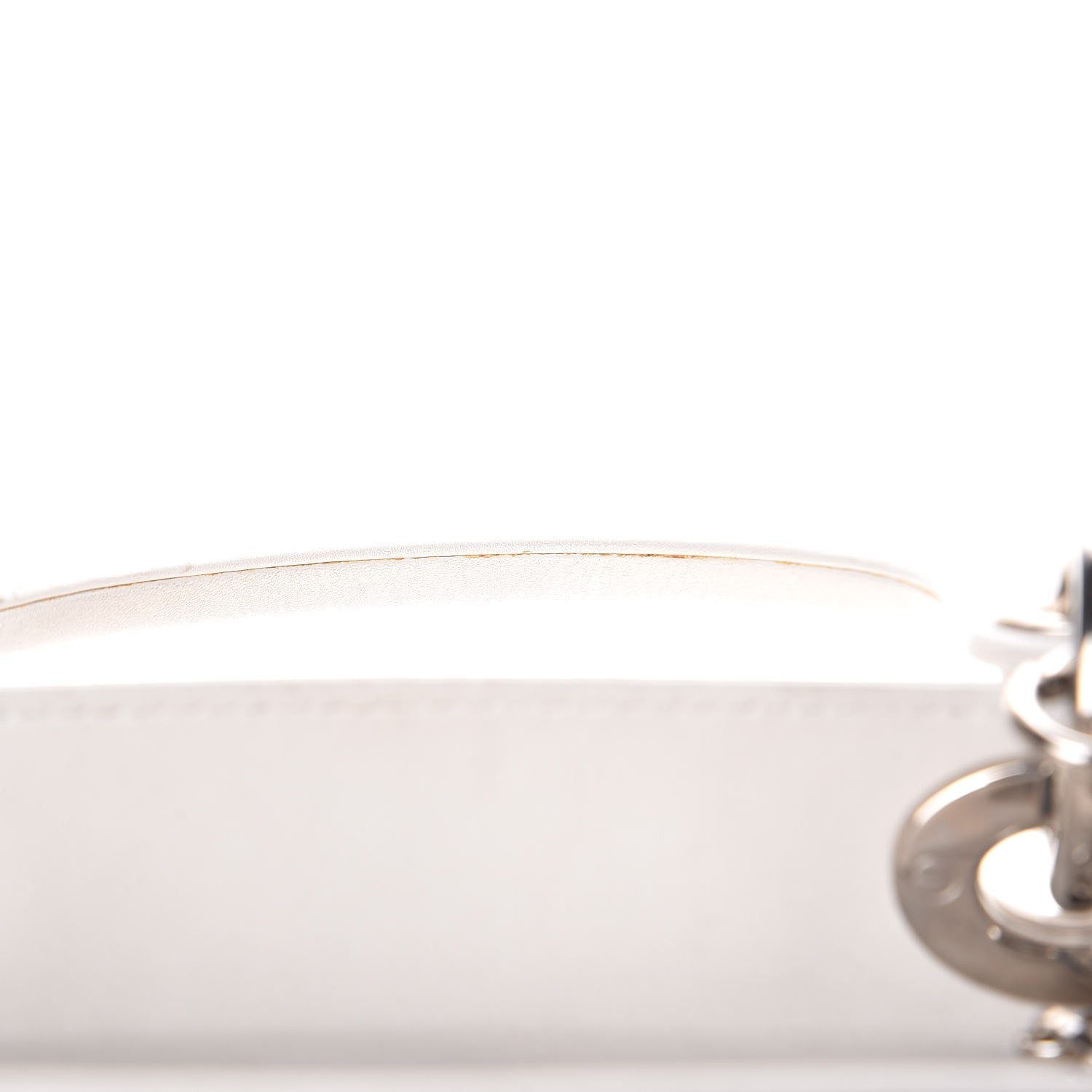 Christian Dior Lambskin Studded Cannage Medium Lady Dior White 14 of 14