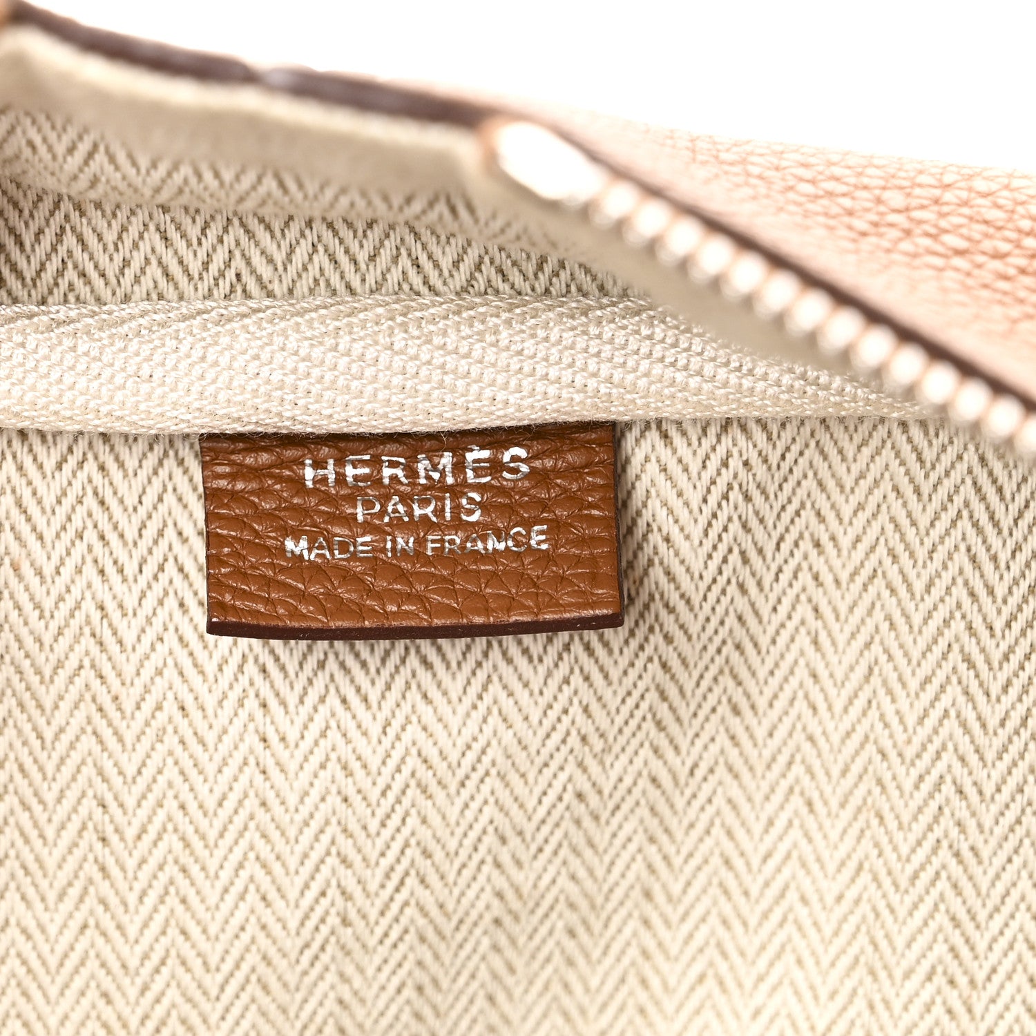 Hermes Toile Taurillon Clemence Victoria II 43 Gold 6 of 12