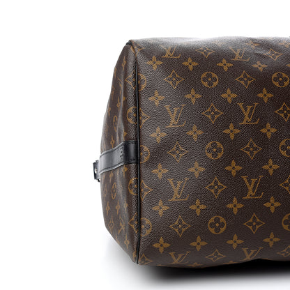 Louis Vuitton Monogram Macassar Keepall Bandouliere 55 7 of 9