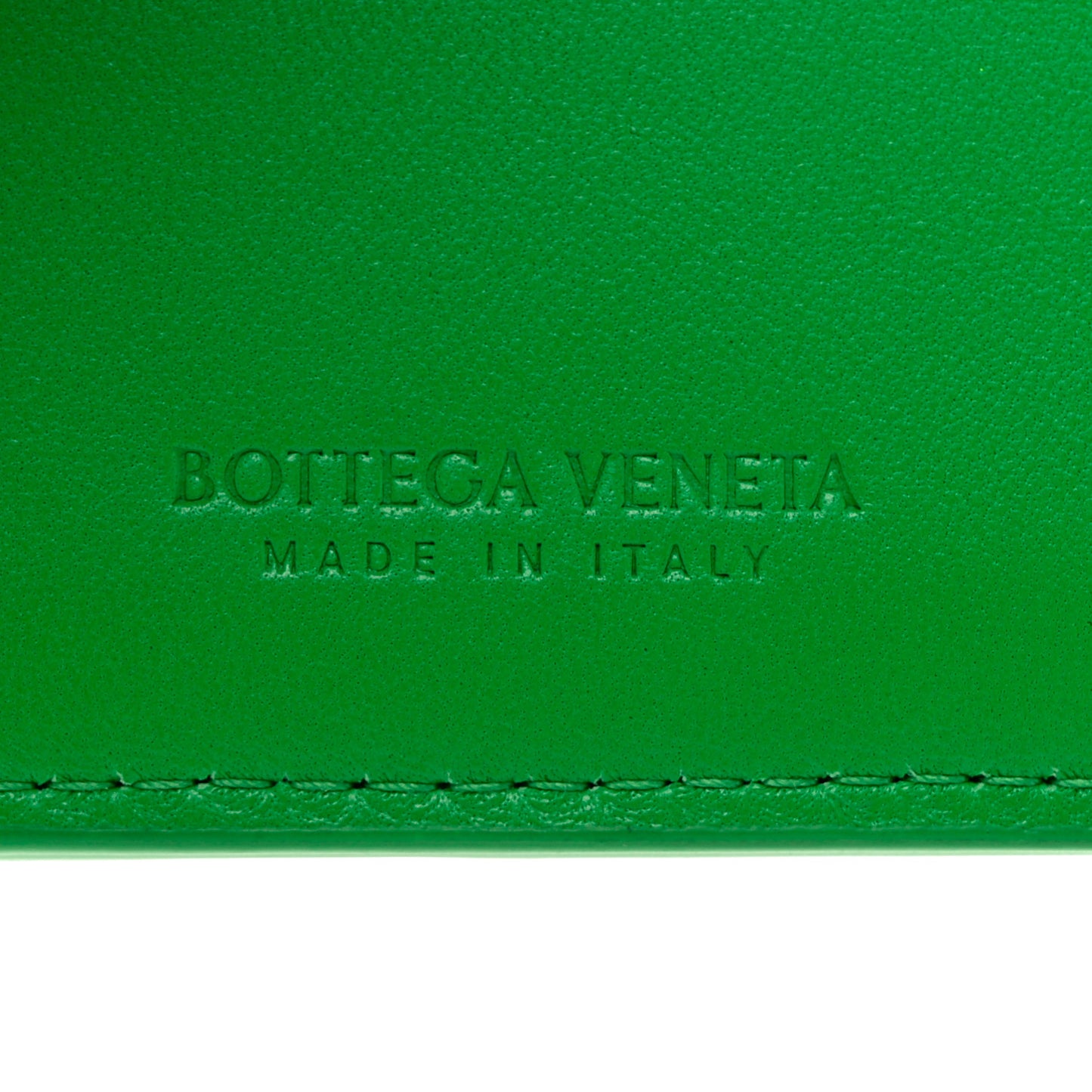 Nappa Maxi Intrecciato Zip Card Holder Parakeet